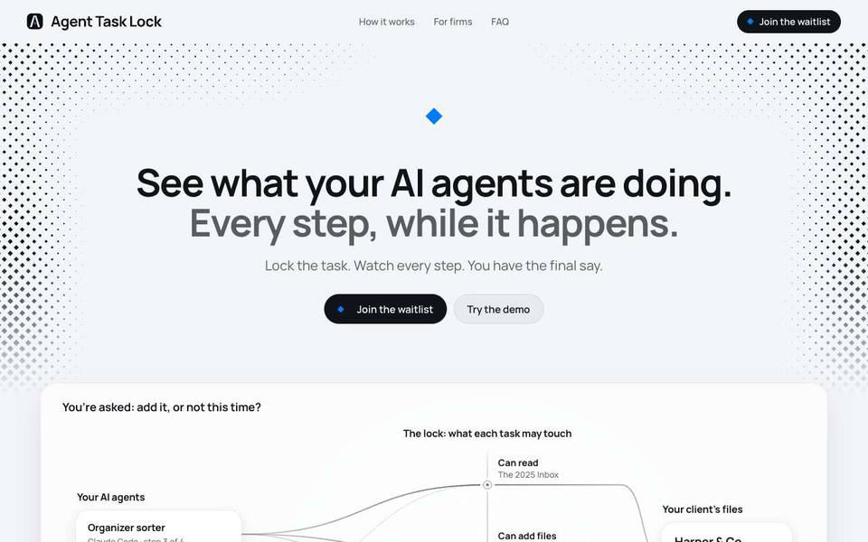 The new home page: the two-tone headline over the brand field, and the live flow map