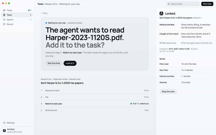 A task, the redesign