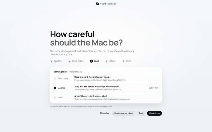 Setup, the redesign
