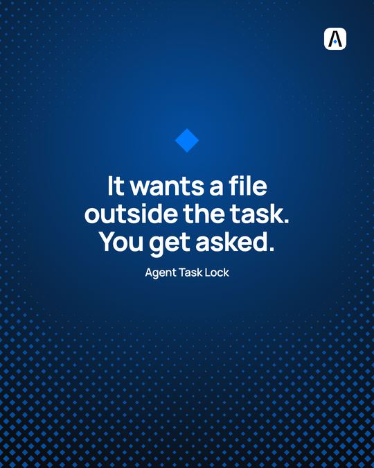 Launch post: the agent waits for your say